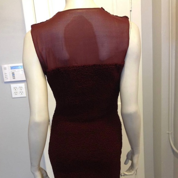 Alexander Wang Smocked Silk Chiffon Dress - Picture 7 of 7